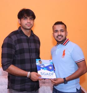 Shivam Thakur Meets Olympic Champion Neeraj Chopra Showcasing the Vision and Work of SGADF