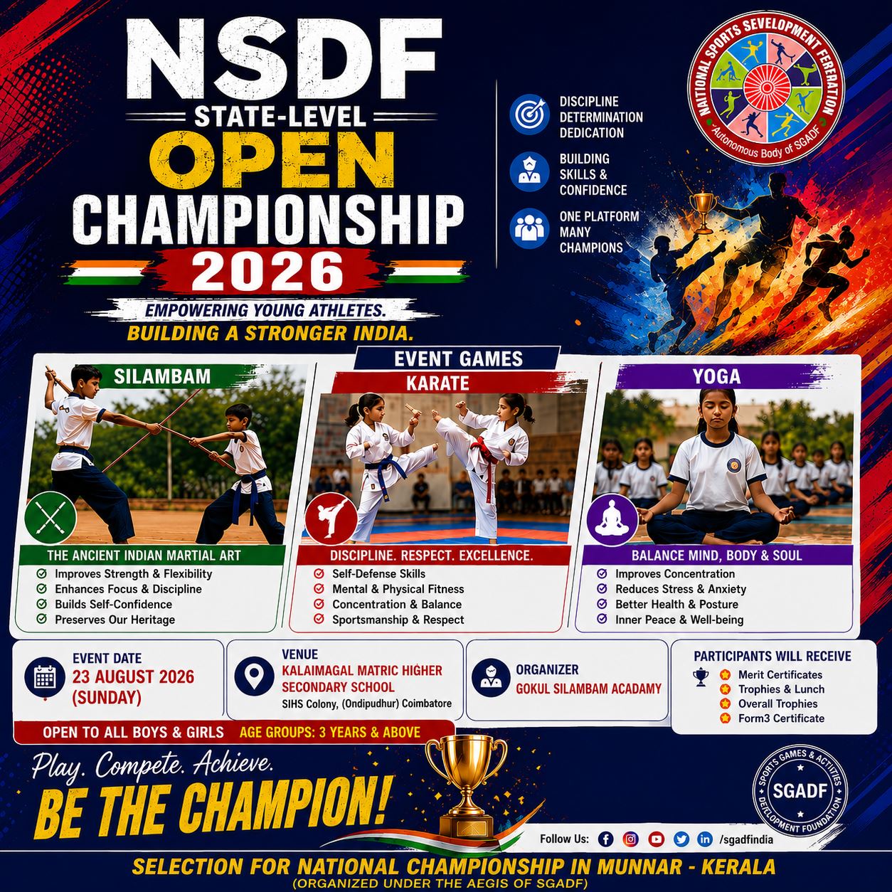 NSDF State Level open Championship 2026